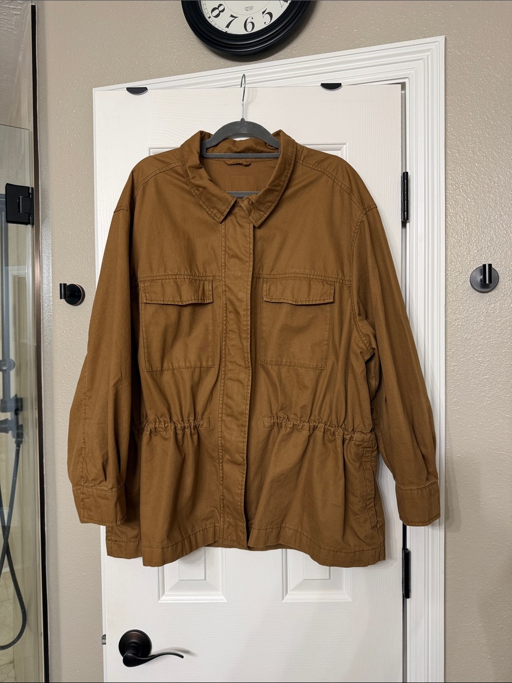 Womens Utility Jacket in Brown